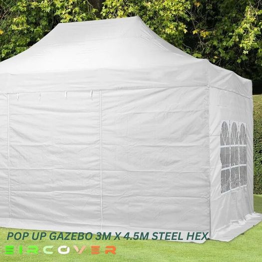 Garden Gazebo Steel Frame 40mm Hex 3m x 4.5m