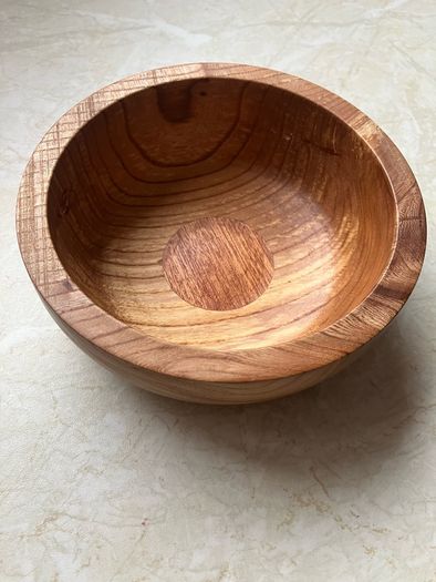 Turned wooden bowls