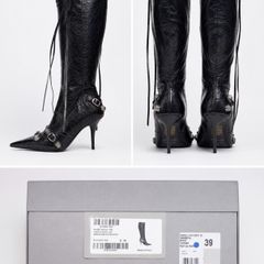 NEW Balenciaga Cagole Arena Leather Boots Brand New