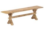 Hall Bench 160x35x45 cm Solid Mango Wood