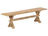 Hall Bench 160x35x45 cm Solid Mango Wood