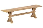 Hall Bench 160x35x45 cm Solid Mango Wood