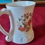 Royal Stuart By Royal Tara Bone China Gold Gilt Large Floral Tankard / Vase Made In Galway Ireland Image 8