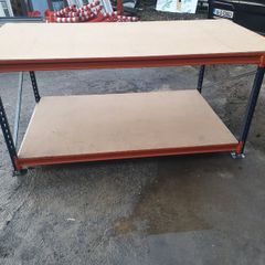 Workbenches,  Retractable barriers and Helium Tanks