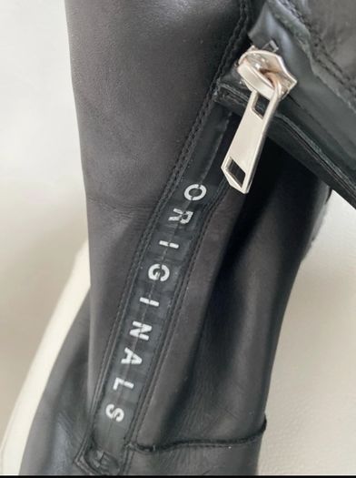 Black Leather Ankle Boots