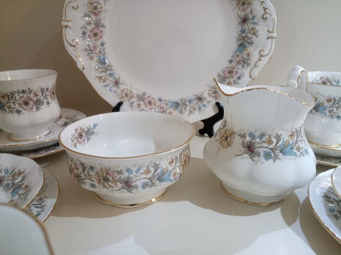 Vintage 21 pieces Tea Set Paragon Meadowvale Bone China