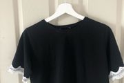 Women's Black Top with Lace