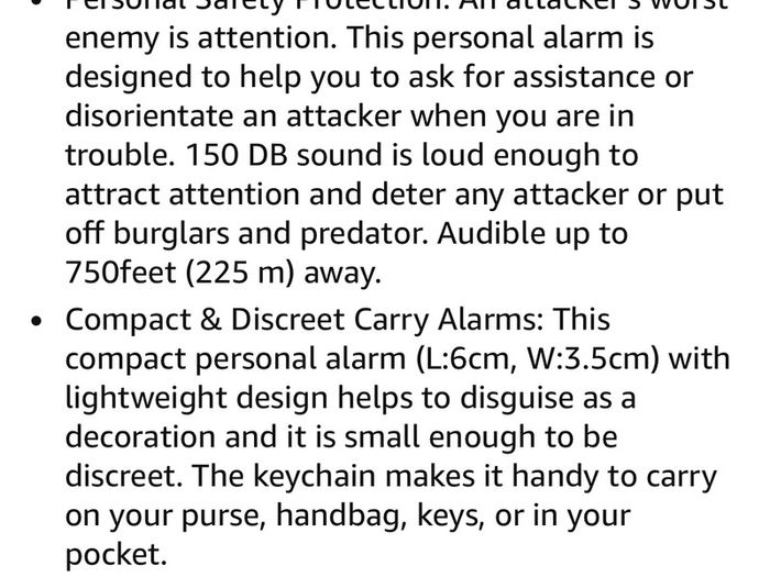 Safety alarms