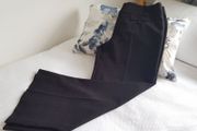 Pinstripe 29" Leg Black Trousers - Size12