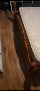 wooden bed frame