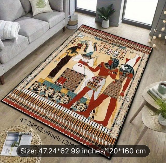 Ancient Egypt themed rug free postage