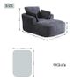 Softy Compressed Indoor Lounge Sofa Chair - Grey Image 5