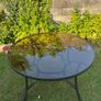 Glass garden table, 1.2m Image 4