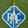 Vintage RAC Double-Sided Porcelain Enamel Sign  Original 1930s-50s 3kg, 56x57.5cm Image 5