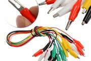 1Set / 10PCS Alligator Clips Electrical DIY Test Leads Alligator Double-ended Crocodile Clips Roach Clip Test Jumper Wire 46CM
