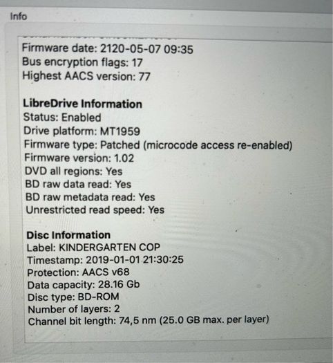LG Blu ray and UHD external Disc Drive