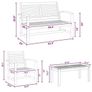 Garden Sofa Set Natural Solid teak wood Image 4