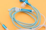 Stereo 3-5mm In Ear Luminous Light Zipper Headphone Earphone Headset Earbuds