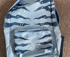 blue schoolbag