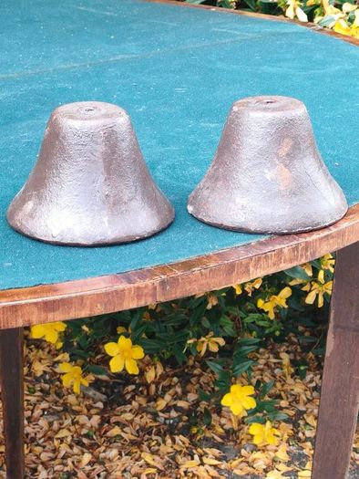 2 x cast iron bell housing
