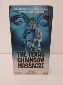 The Texas Chainsaw Massacre 1974 Rated R VHS Pal.