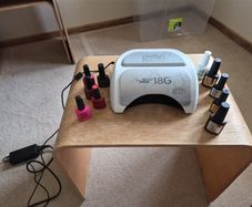 gelish professional Gel Light with collection of soak off  polish top and base coat