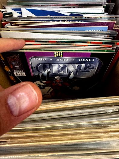 Image Long Comic Box w 275 comics for Sale