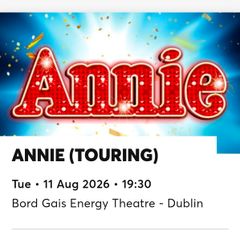 Annie Tickets x 3