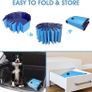 80CM Diameter Collapsible Pet Dog Bath Pool, Kiddie Pool Hard Plastic Foldable Bathing Tub PVC Outdoor Pools for Dogs Cat Kid (FREE POSTAGE) Image 5