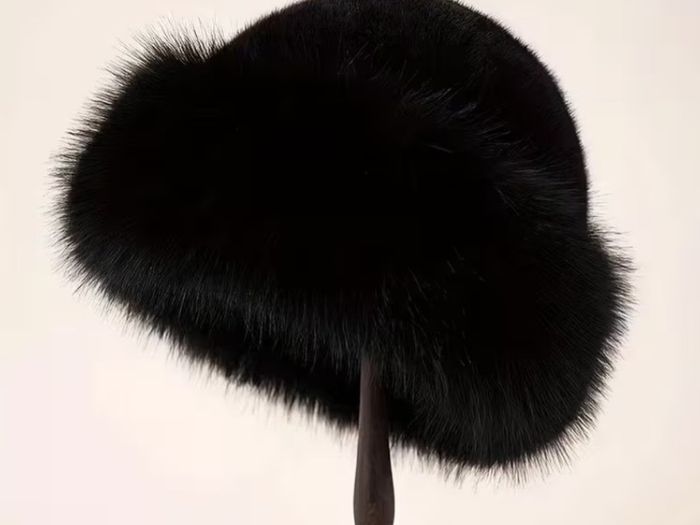 Fluffy Women Hat (Black)