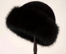 Fluffy Women Hat (Black)