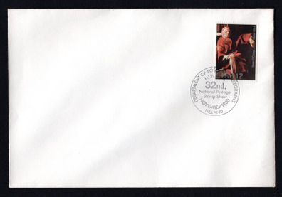1980 Ireland Department of Posts and Telegraphs New York National Postage Stamp Show Cancel 12p Sean O'Casey Commemorative stamp on plain cover.
