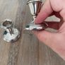 Sterling silver candlesticks Image 3