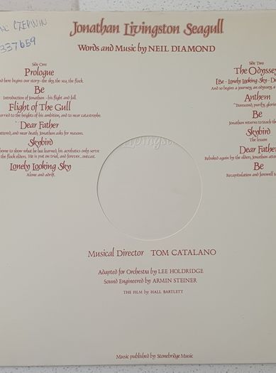 Jonathan Livingston Seagull - Neil Diamond 1973 Vinyl