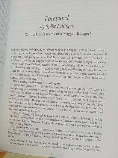Passion in Exile: 100 Years of London Irish RFC by Peter Bills. Foreword by Spike Milligan (LP308)