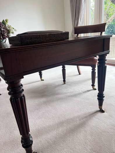 Antique Library Table/Desk & Chair