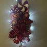Christmas candy cane swag handmade with unique pieces beautiful display for wall table or door 75 cm in length Image 4