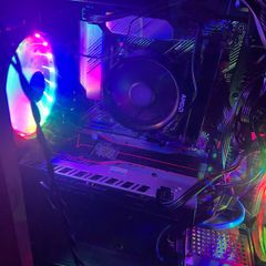 Pc| Rgb Beast Ryzen 5 4500 Rx 580 8gb |16gb Ddr4 | Asus B550 Build Ready To Game