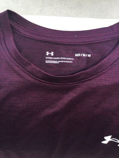 Under armour mens purple top medium m