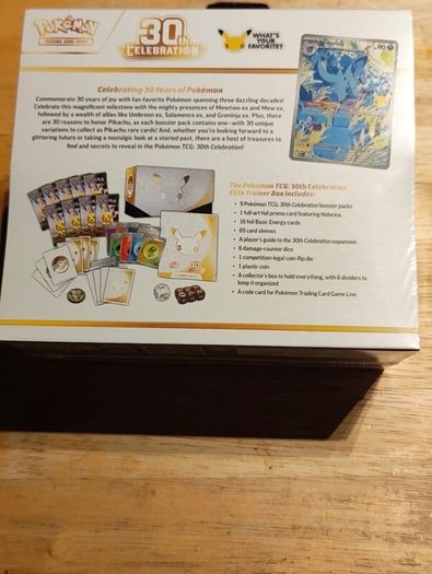 Pokemon Tcg 30th Anniversary Elite Trainer Box (etb) English