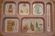 Childs sectioned plate, teddy bear picnic theme