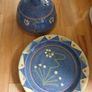 Glazed Stoneware Butter Dish Image 2