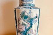 Large Chinese Porcelain Phoenix and Peony Vase 38cm Chinoiserie Decor
