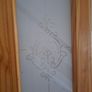 Solid Pine Internal Door with Decorative Frosted Glass Image 2