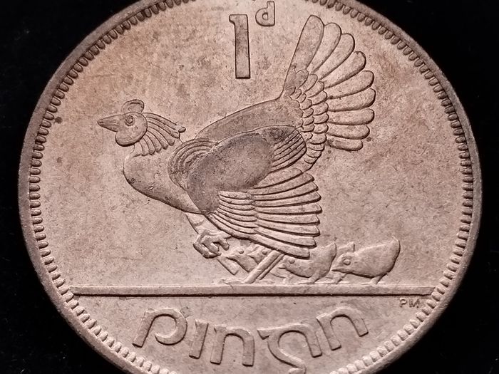 [#2660] - Ireland 1952 | Irish 1d | One Penny | KM.11 | UNC