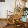 Mid century modern Danish rocking chair by Hans J Wegner date stamp 1966 Image 7