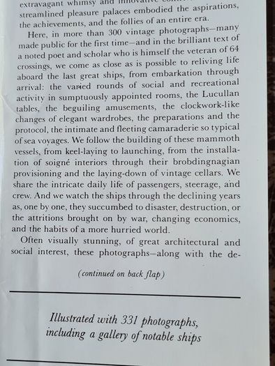 .  Beau Voyage . Life Aboard The Last Great Ships John Malcom Brinnin.
