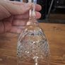 Vintage Cut Glass Bell with Crystal Handle Image 3