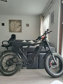 Ridstar Q20 Fat Tyre Electric Moped Style Bike (Upgraded Suspension)