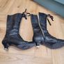 Victorian-style black leather boots 5 Image 4